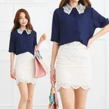 Весна лето женская кружевная юбка Женская высокая талия плюс размер юбка Юбки Женская S-4XL LY307