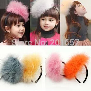 

2018 NEW Wholesale colorful feather patch hairbands wedding hair accessories party bands colors assorted
