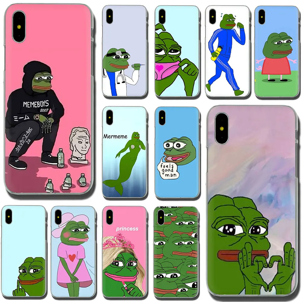 Internet Meme Smug Frog Pepe Hard Phone Case for Apple iPhone XR XS Max X 8 7 6 6S Plus Internet Meme Smug Frog Pepe Hard Phone Case for Apple iPhone XR XS Max X 8 7 6 6S Plus