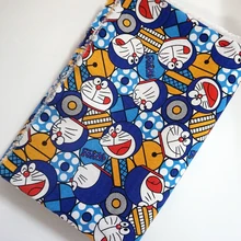 ZENGIA 90*145 см разноцветная клейкая лента в японском стиле Doraemon хлопок холст льняная ткань для штор/домашний текстиль/Шитье/скатерть/чехол для дивана