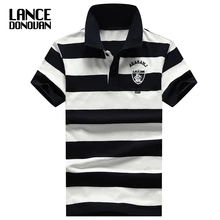 Новинка, английский стиль, дизайнерский бренд, 92% хлопок, camisa, Мужская рубашка поло, повседневная, в полоску, обтягивающая с короткими рукавами, плюс, Азиатский Размер, M-4XL