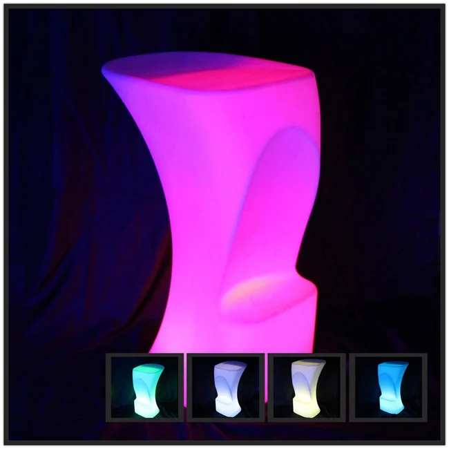 bar chair/led bar chair/plastic chair/factory LED bar chair light chair Multi color changing LED chair free shipping 2pcs