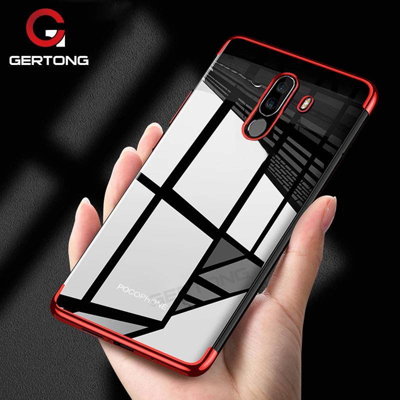 

Clear Plating TPU Case For Xiaomi Pocophone F1 Mi 8 A2 A1 Redmi 5 Plus 5A S2 Mi6X Mi5X Ultra Thin Transparent Cover Fundas