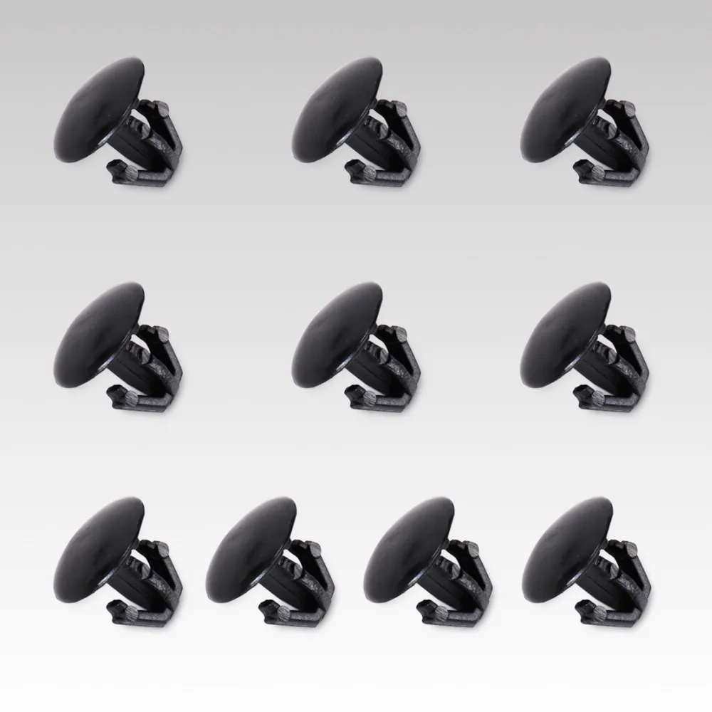 DWCX 10x Black Nylon Retainer Hood Seal Retaining Clip 91518 S10 003