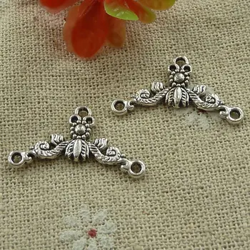 

255 pieces tibetan silver nice connectors 26x14mm #3128