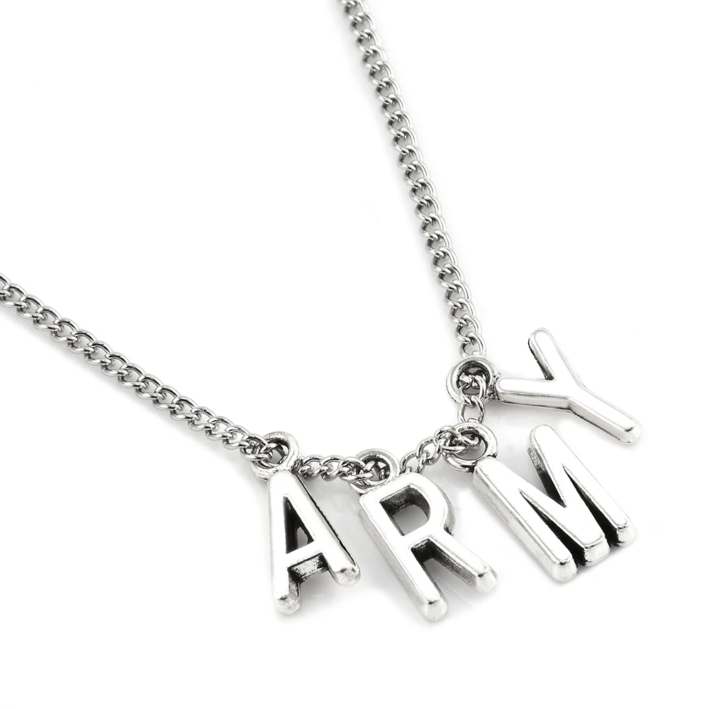 XHBTS Necklace Bangtan Boys Army A.R.M.Y Pendant And Bracelet