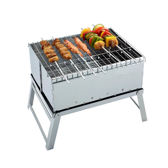 High Quality Stainless Steel Mini BBQ Grill Charcoal Grill Outdoor