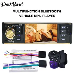DeckYard 4019B 1-Din 4,1 ''дюймовый 12 В автомобиля радио авто аудио стерео Bluetooth USB AUX FM радио тюнер с пультом Управление игрок автомобиля