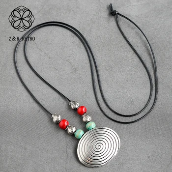 

Vintage necklaces & pendants Jewelry for Women Choker Necklace Long Rope Chain Alloy Pendant jewellery suspension 2020 New colar