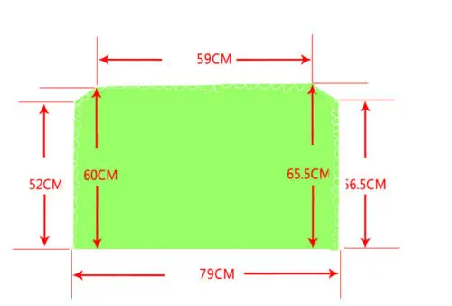 

Microscope Dust Cover Plastic 790mm x 550mm x 520mm