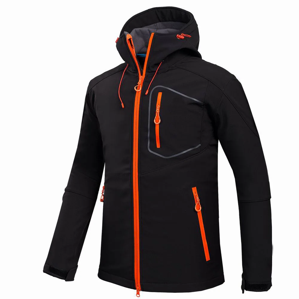 

New men's soft shell jacket wool outdoor windbreak waterproof warm mountain climbing fishing hunting jacket