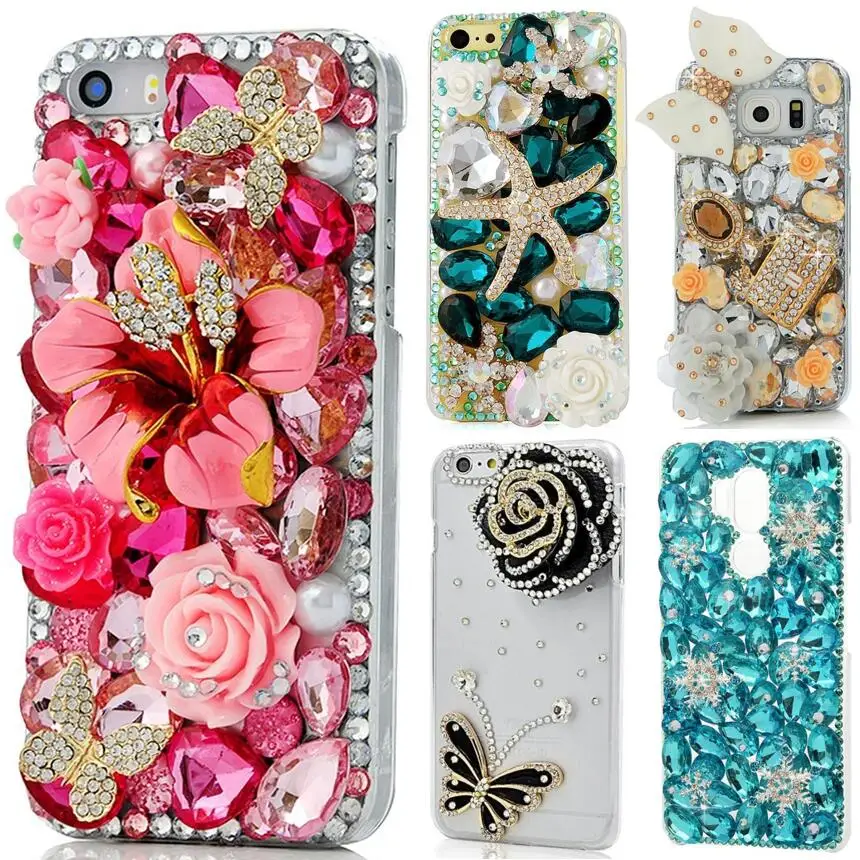 

Rhinestone Case For iPhone XS Max XR X 8 7 6 6S Plus 5 SE Samsung Galaxy S10e S10 S9 S8 S7 S6 Edge Plus Note 9 8 Cover Shell Bag
