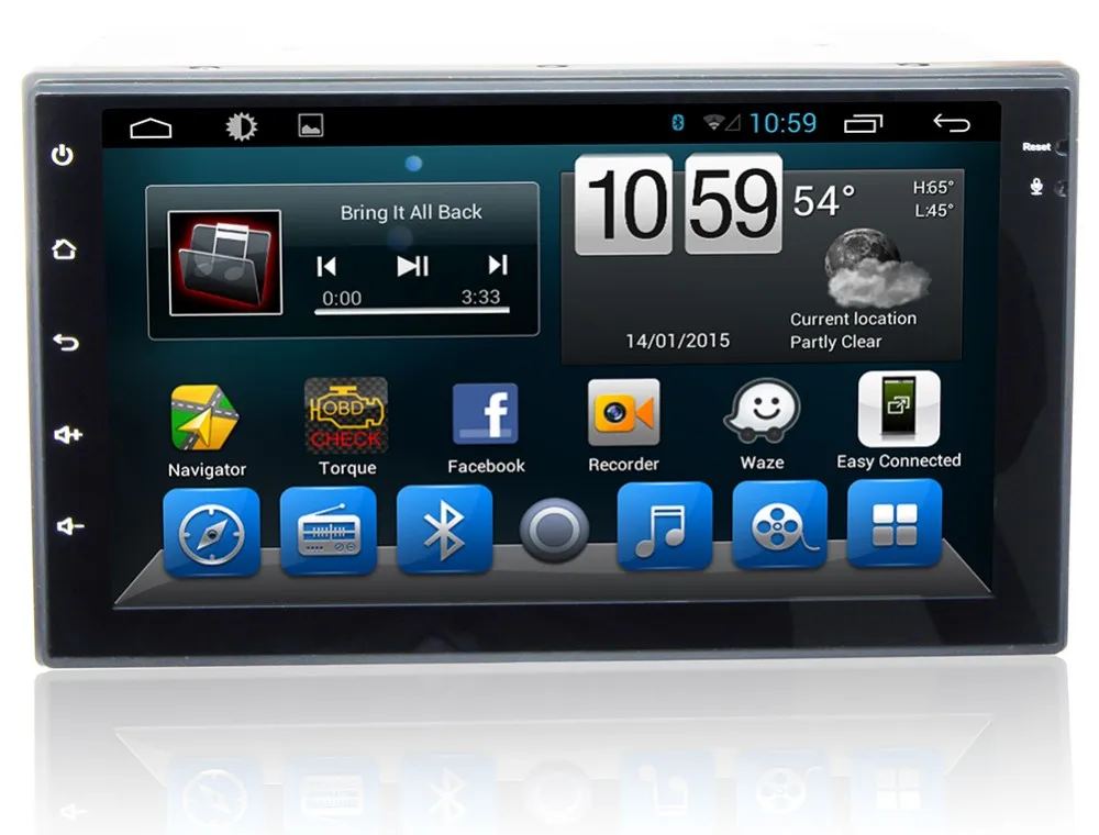 Top 7" HD  Quad Core Android 6.0 2 Two Din Universal Car DVD Radio GPS Stereo Navigation Playe for old Nissan Hyundai Kia 1
