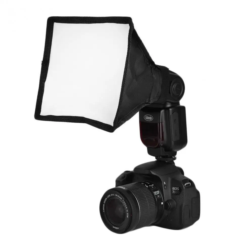 15*17cm Universal Flash Diffuser Softbox Silver Reflector Mini