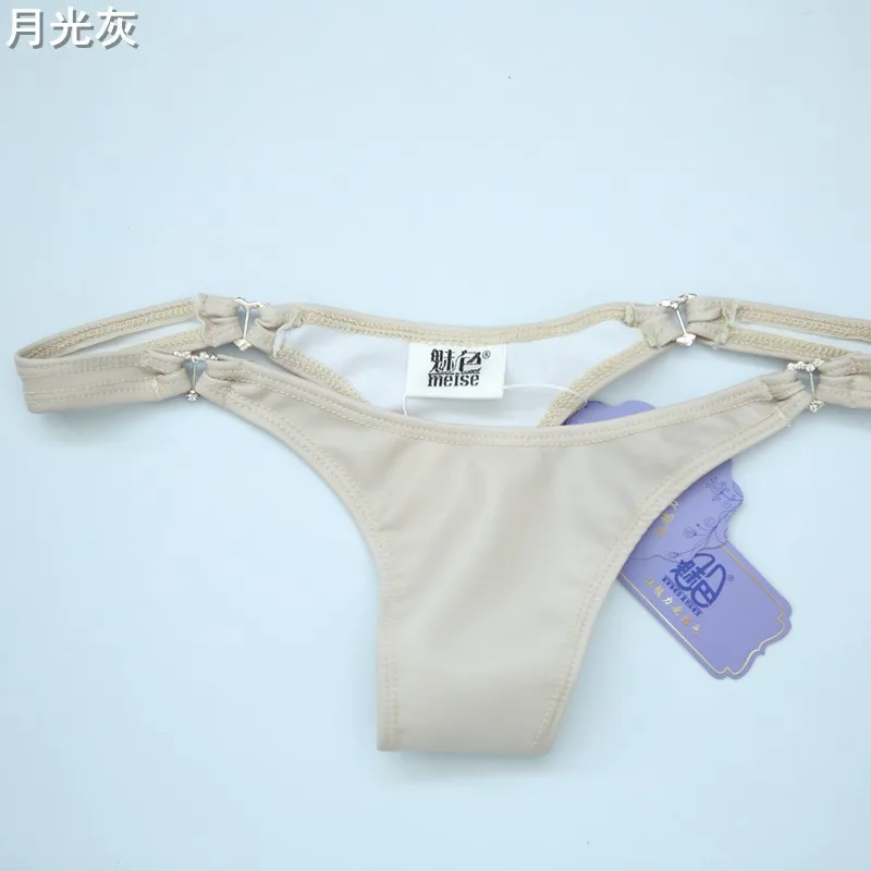 

Fashion Low Waist Latex Thong Women High Quality Mini Briefs Diamonds Heart Solid G-string Ladies Hot Sexy T-back Bikini Panties