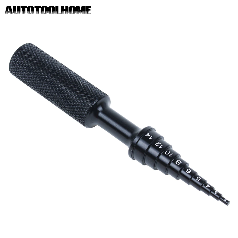 

Bearing Disassembly Tool Step Drill Bits Type 9 Steps 2 3 4 5 6 8 10 12 14 mm Fits Ball Bearings Model RC Gear Puller Tools
