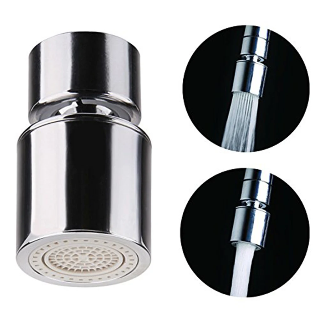 

360-Degree Swivel Faucet Sprayer Copper Certified Dual Function 2 Flow Kitchen Sink Aerator