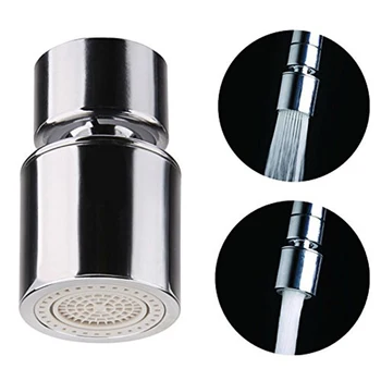 

360-Degree Swivel Faucet Sprayer Copper Certified Dual Function 2 Flow Kitchen Sink Aerator