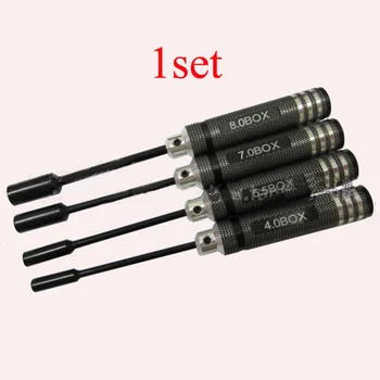 

1Set Hex Hexagonal Sleeve Tool 4.0/5.5/7.0/8.0mm Socket Driver Multi-set Tools Screwdriver Combination for RC Drone Spare Parts