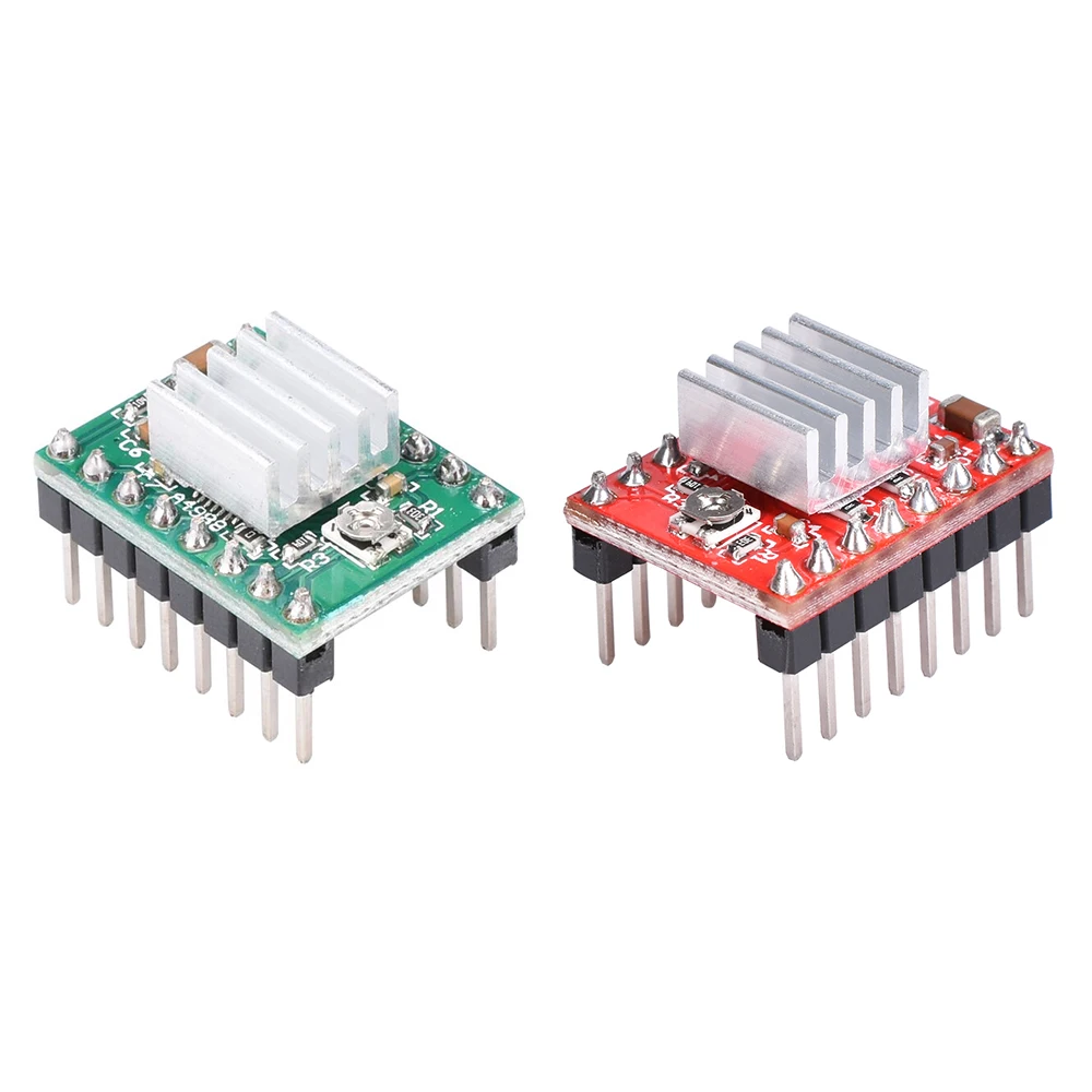 1pc 3D Printer parts A4988 Stepper Motor Driver Module with Heatsinks Reprap Board Suitable Ramps 1.4 For 3D Printer hp latex printhead