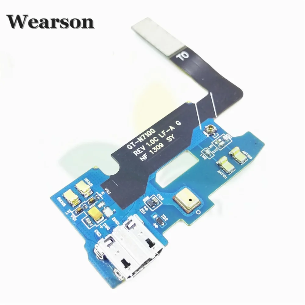 For Samsung Galaxy Note 2 note2 N7100 N7105 USB Port Charge Board With Microphone Tested High Quality (3)