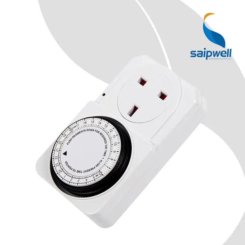 

2pcs/lot 16A 220V UK Type Heavy Duty ApplianceTimer Switch  /24 Hour Mechanical Programmable Timer  (SPTG-14-B 3500W)