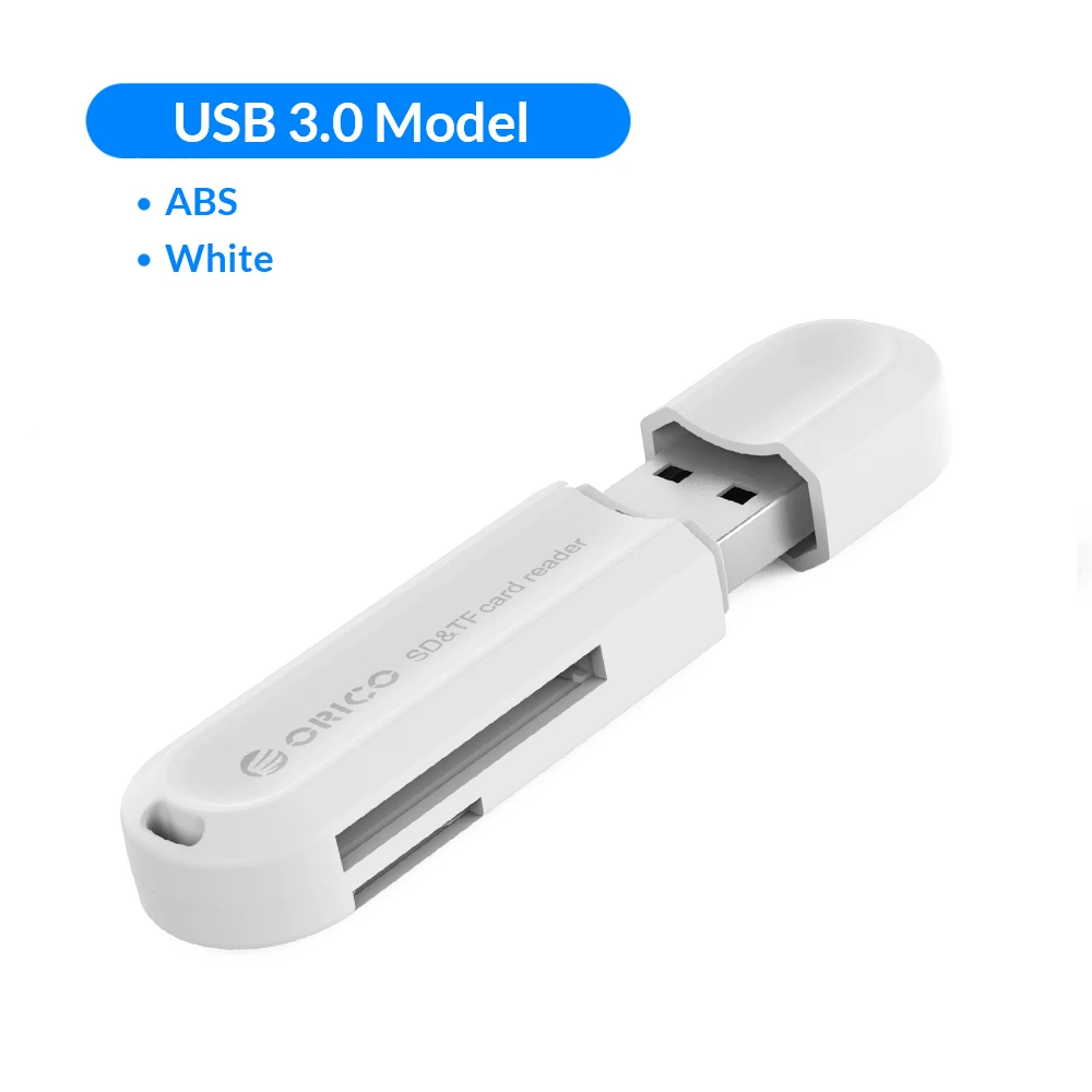 ORICO кард-ридер USB 3,0 2 в 1 SD/Micro SD TF OTG Smart memory type C кард-ридер высокоскоростной адаптер для ПК компьютера ноутбука - Цвет: White