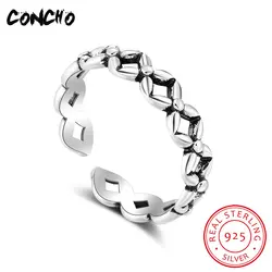 2018 г. новое поступление обручальные вечерние Анель Feminino Кончо изделия стерлингового серебра 925 геометрический Форма кольца для Для женщин