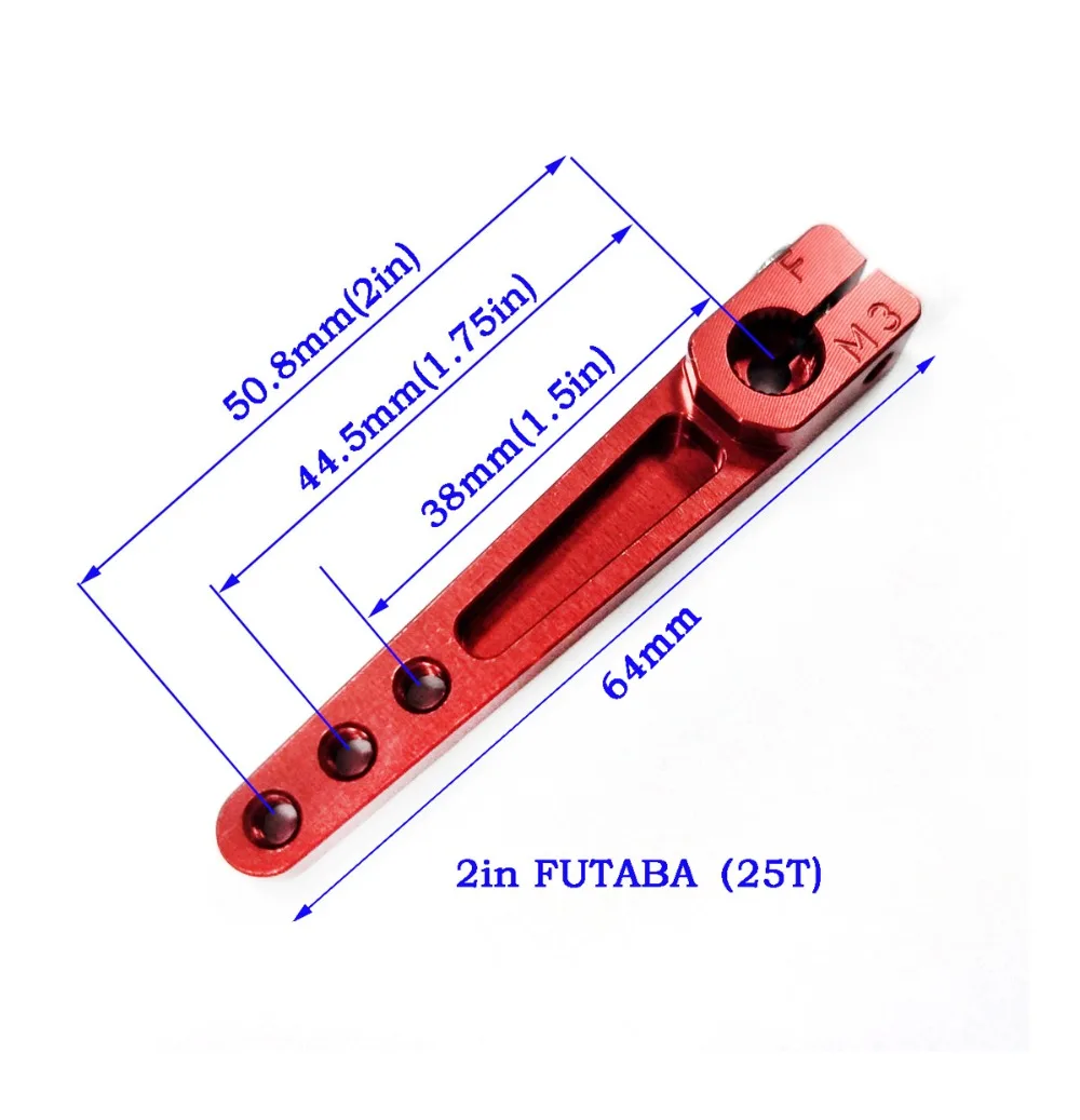 Zyhobby 6063 Алюминиевый сплав сервопривод рога половина руки Металл " M3 для Futaba Hitec JR сервопривод