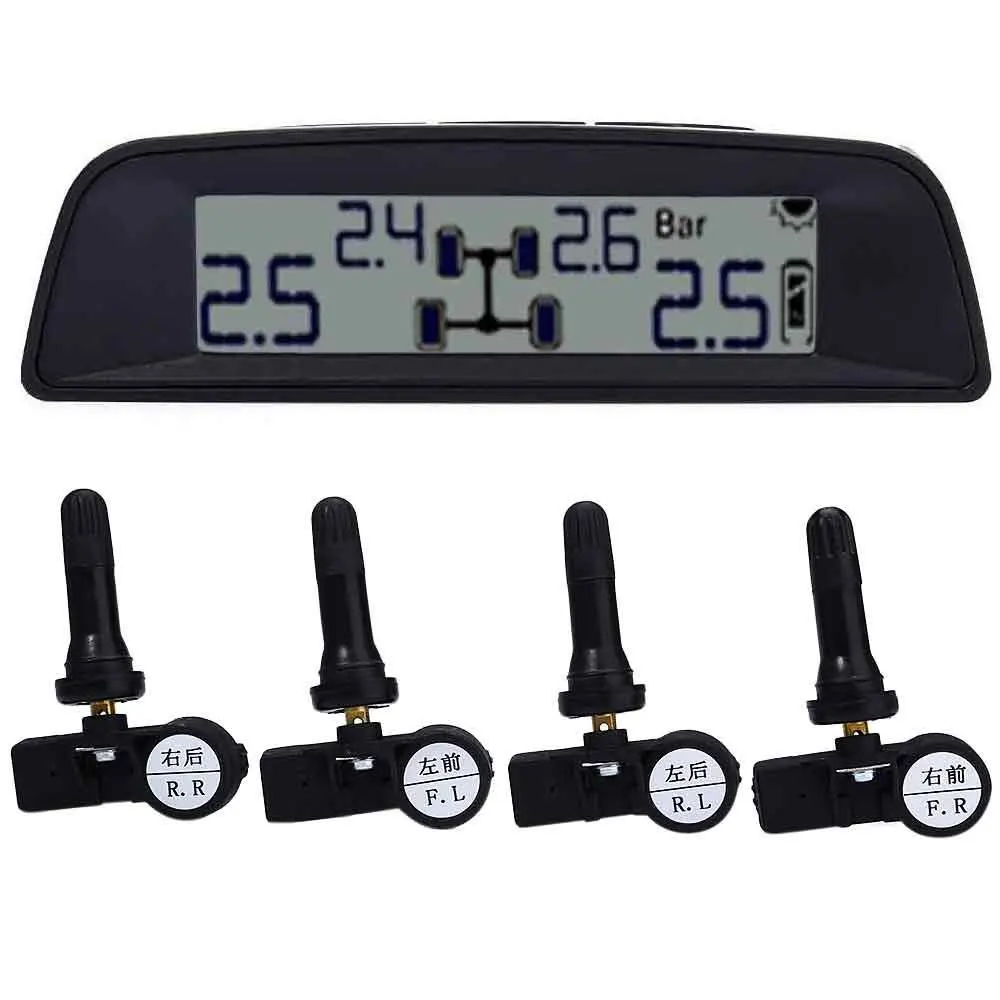 

Good Quality 03N Universal Solar Power Internal Sensor LCD Digital Tire Pressure Monitoring System show tire temperature