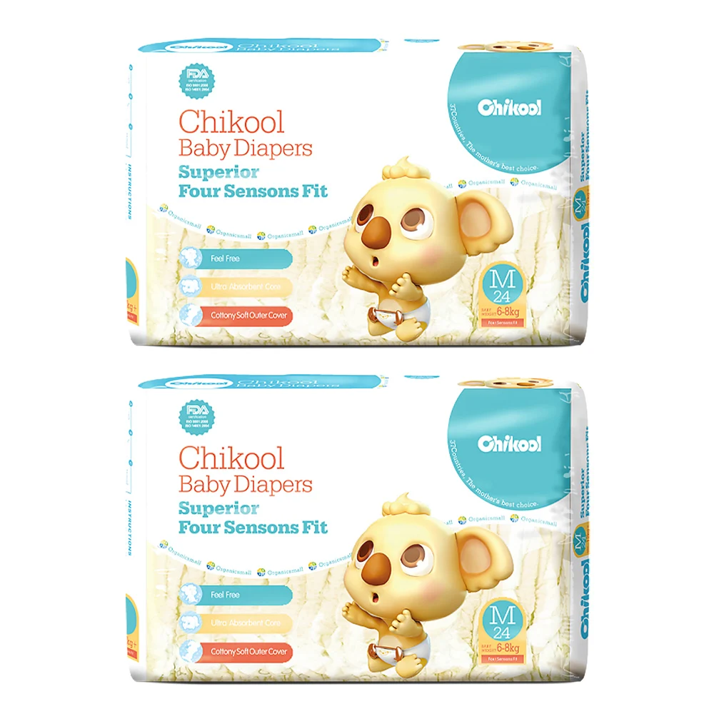 Baby Diapers Chikool 48pcs Size M for 6 8kg Cotton Baby Newborn