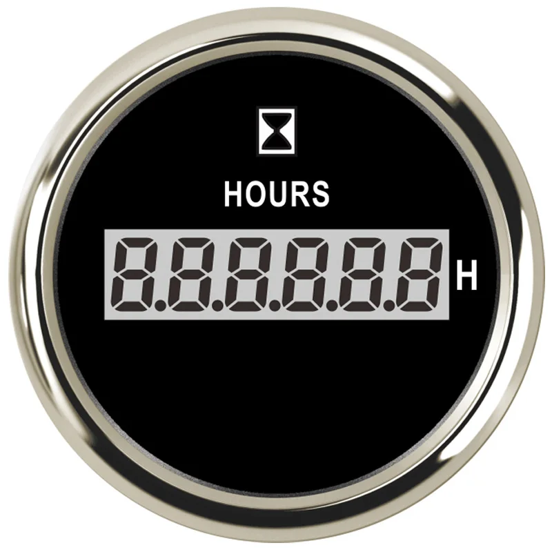 Marine Boat Yacht Outboard Engine Digital Hour Meter Gauge 9-32V 52mm 2 Inch 316L Bezel | Автомобили и мотоциклы