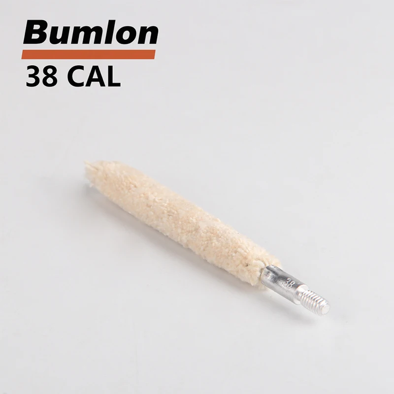 Tactical .38cal Mop Brush Cotton Clean Swab Gun Cleaning Brush for Hunting Rifle  5pcslot RL37-0049-38 (1)