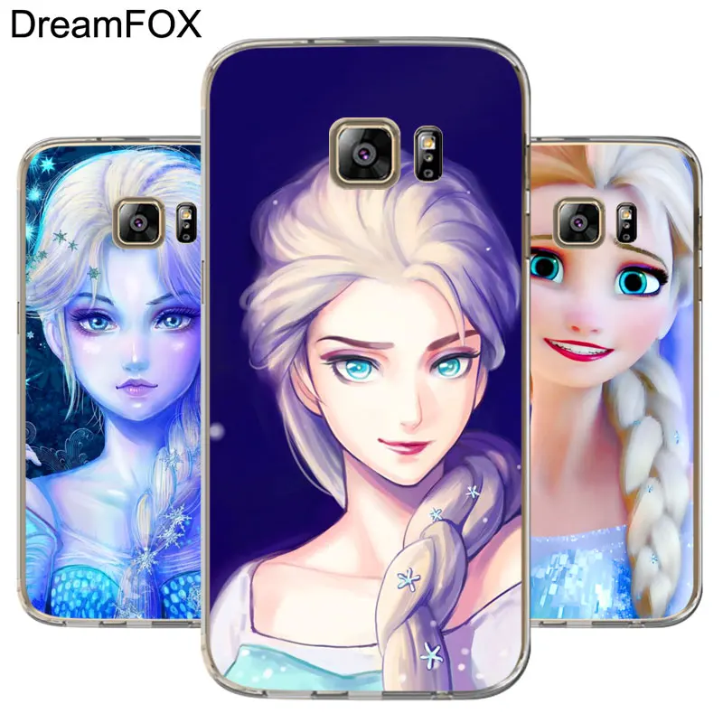 DREAMFOX M390 Beautiful Elsa Soft TPU Silicone Case Cover For Samsung Galaxy Note S 6 7 8 9 10 10e 11 11e Lite Edge Plus |