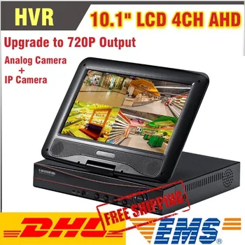 

Upgraded 720P Recorder 10.1 Inch LCD CCTV 4CH DVR/HVR/NVR/ SDVR 4 Channel Video Recorder Support Analog Camera IP Camera