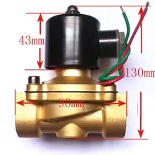 " 2 Вт серии 2/2 способ обычно близко Латунь Электромагнитный Клапан с ac220v питания, 24 часов работы, engergy