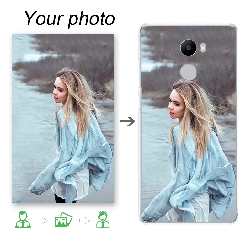 

Custom Phone Cover For Xiaomi Redmi 6A 5A 4A 4X 5 Plus S2 phone Case DIY Personalised Picture Photo For Xiaomi Redmi Note 6 Pro