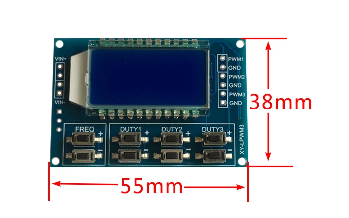 ЖК-дисплей цифровой дисплей 3 способ генератор сигналов ШИМ Частота импульса рабочий цикл 1 Гц~ 150 кГц Регулируемая квадратная волна