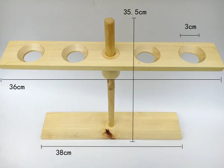 2 шт./лот 2 отверстия/4 отверстия Деревянный стенка воронки, стойка для воронок поддержка, деревянный поддержка воронки диаметром 40 мм до 150 мм