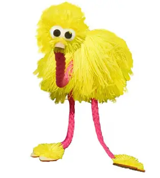 

2016 New Toy Marionette Doll Muppets Animal muppet hand puppets toys wool rope ostrich Birl Marionette doll for kids