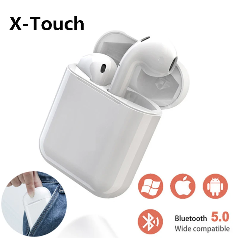 X Touch Tws Bluetooth наушники Hands Free стерео Беспроводная гарнитура наушник с микрофоном