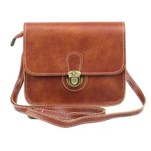Mini bolso de la vendimia Bolsos de Cuero Embrague Bolsos de Lujo Mujeres de Los Bolsos Diseñador de Las Mujeres Bolsos Del Mensajero de Crossbody Lock Bolsa Feminina