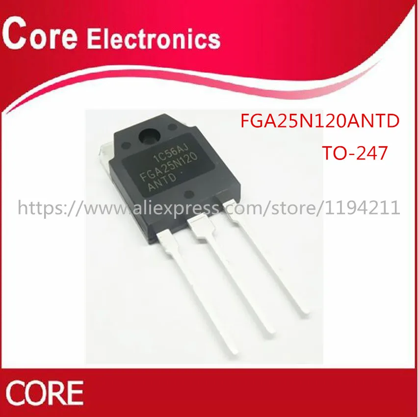 50 шт./лот FGA25N120ANTD FGA25N120 25N120 TO 3P|Интегральные схемы| |