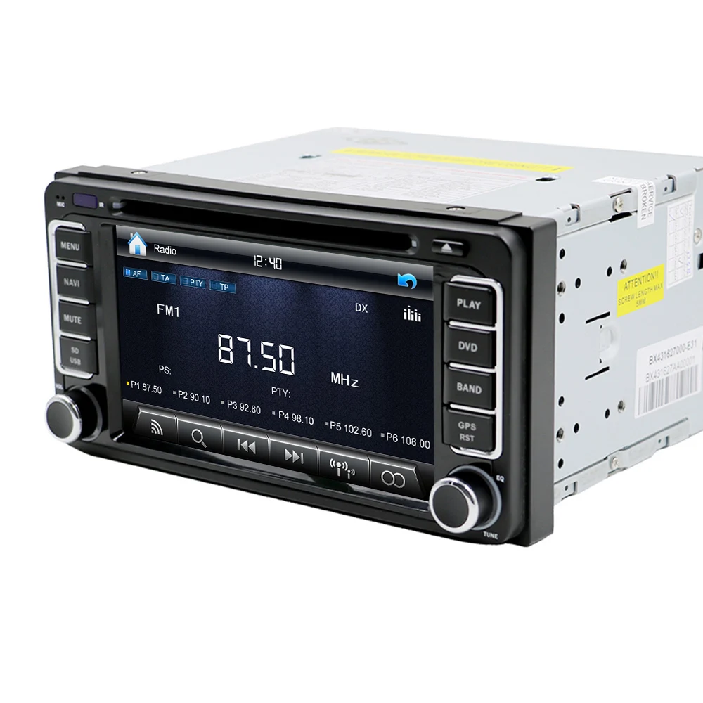 Top Eunavi 2 din Car DVD Radio Player GPS for Toyota Hilux yaris VIOS Camry Corolla Prado RAV4 Prado 2003 2004 2005 2006 2007 2008 2