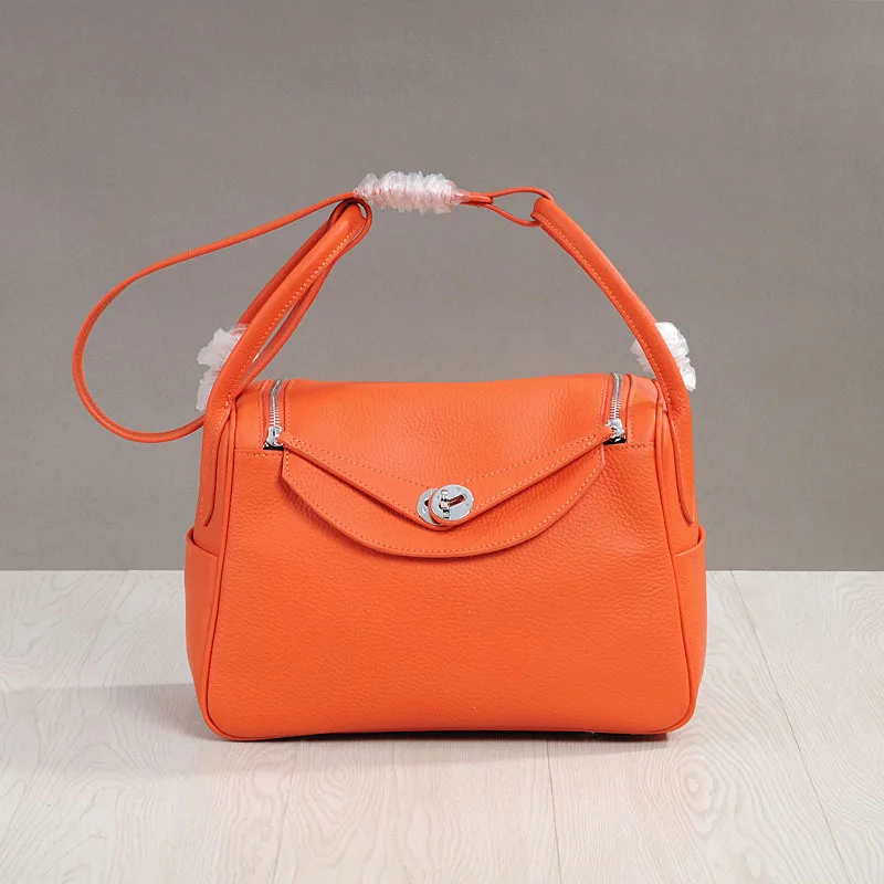 

High Capacity Crossbody Bags For Women 100%Genuine leather Luxury Handbags Women Bags Designer Fashion Female Colorful Totes Bag