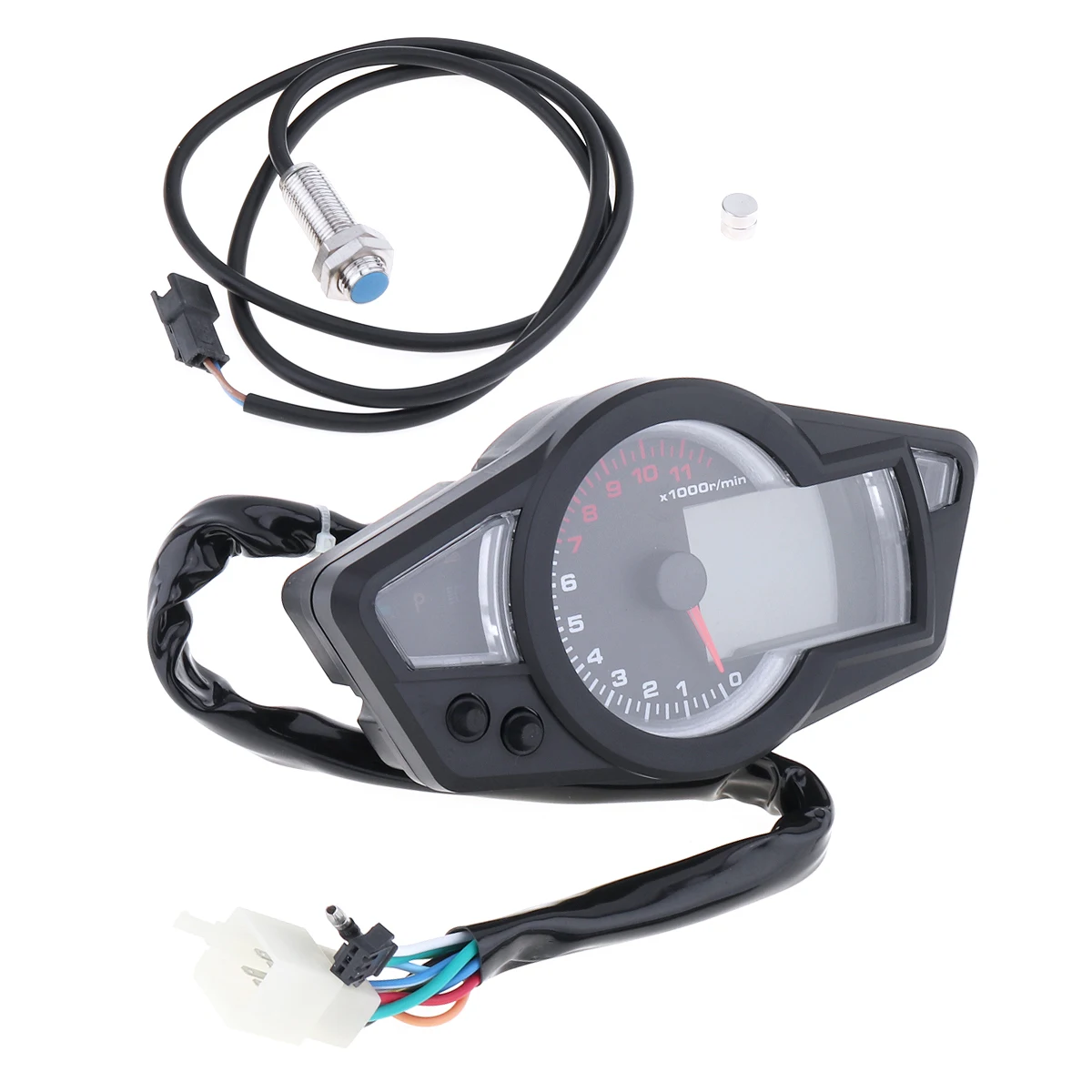 

Universal Tachometer BLUE Full LCD Anti-Dazzle Display Screen Backlight Speedometer Odometer Motorcycle Instrument Panel