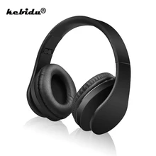 Kebidu Беспроводной наушники Bluetooth 5,0 Складная гарнитура наушники регулируемые наушники С микрофоном для мобильного телефона/планшета с Mp3
