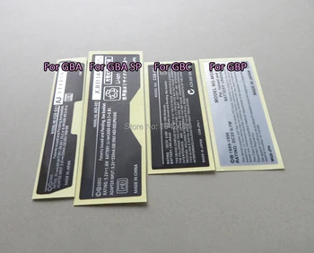 

5pcs/lot High Quality For Game boy Label Sticker For GameBoy GBA GBC GBP GBA SP Console Back Tag
