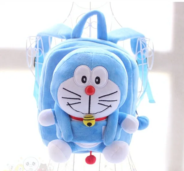 1 шт. 25 см с рисунком маленького Doraemon красивые теплые плюшевые куклы Рюкзаки милые студенты сумка портфель девушка игрушка в подарок ребенка