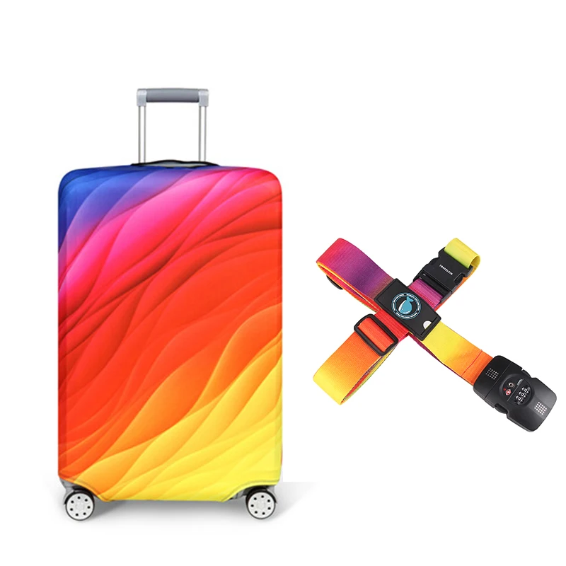 JULY'S SONG эластичный тканевый багаж защитный чехол, подходит для 18-32 дюймов, тележка чемодан чехол пылезащитный чехол Аксессуары для путешествий - Цвет: 2